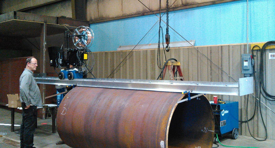 large-rolled-and-welded-cylinder-plate-rolling